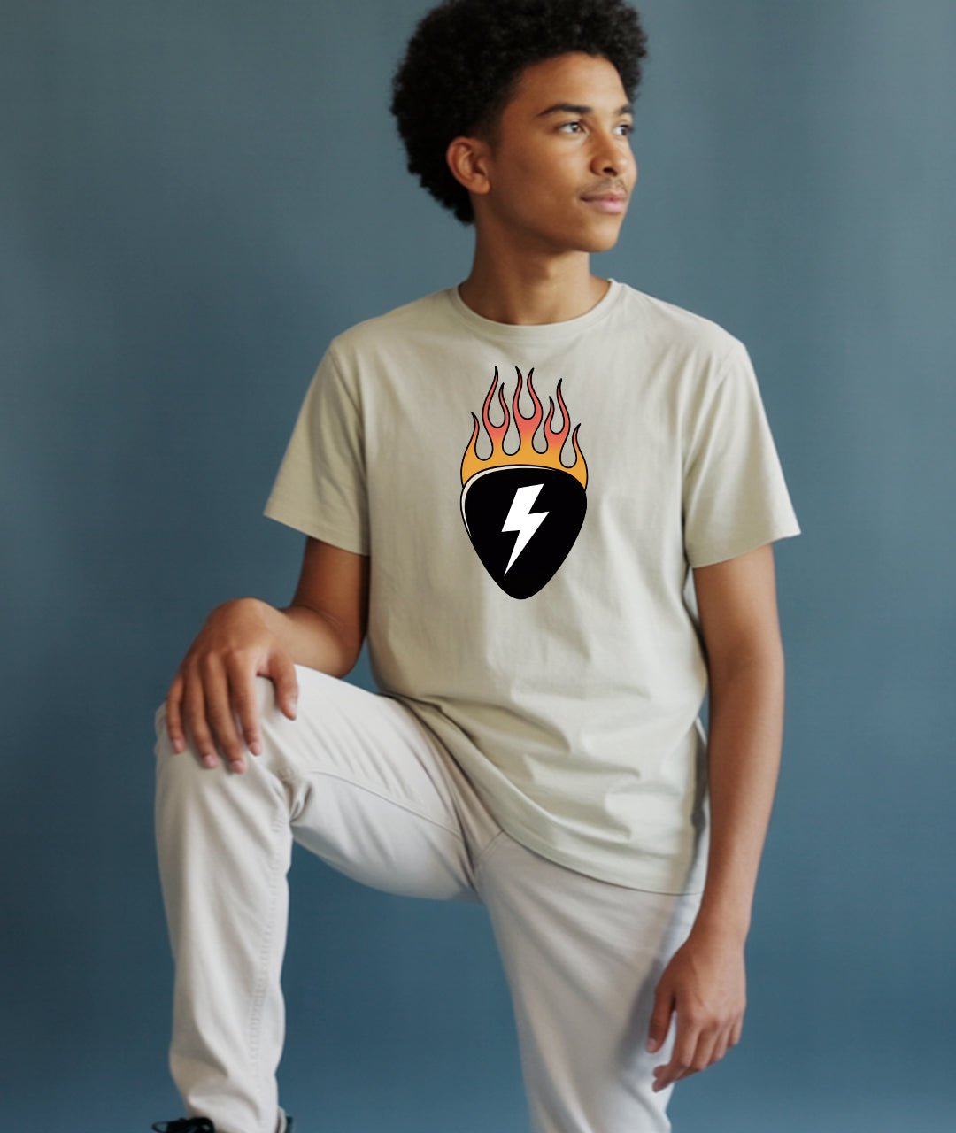 Flaming Pick Youth T-Shirt