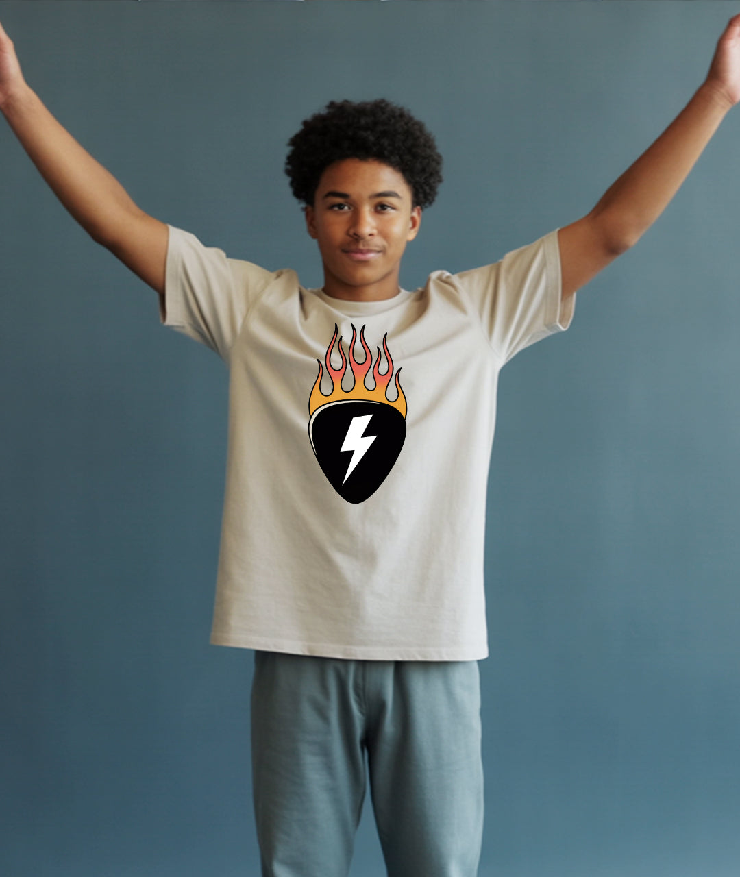 Flaming Pick Youth T-Shirt