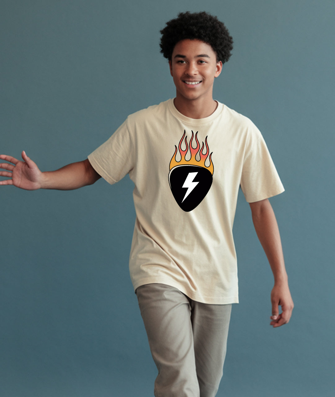Flaming Pick Youth T-Shirt