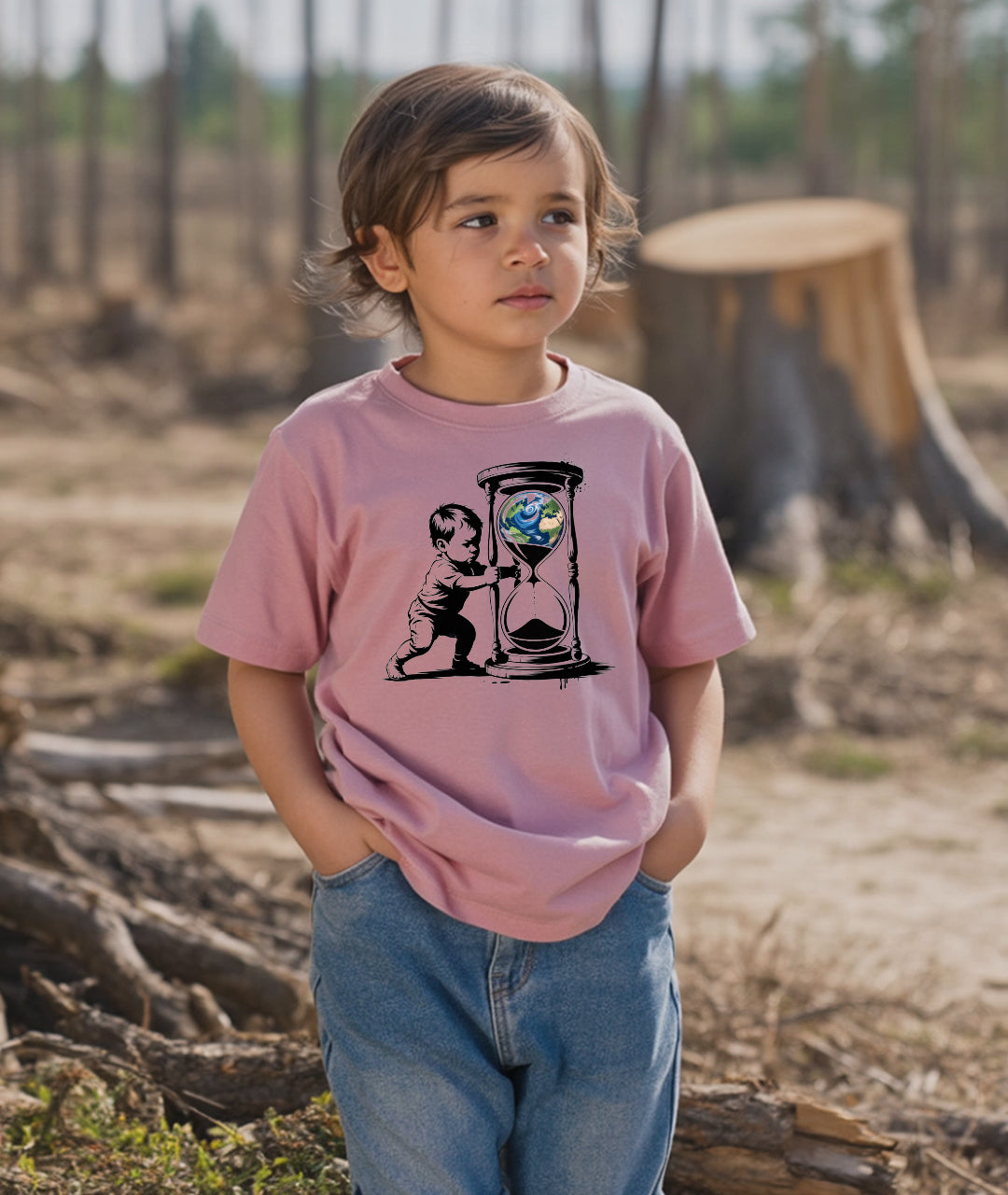 Earth Hourglass – Climate Art Toddler Tee