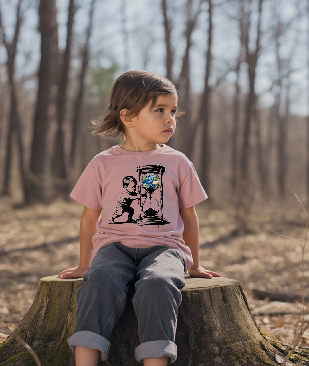 Earth Hourglass – Climate Art Toddler Tee
