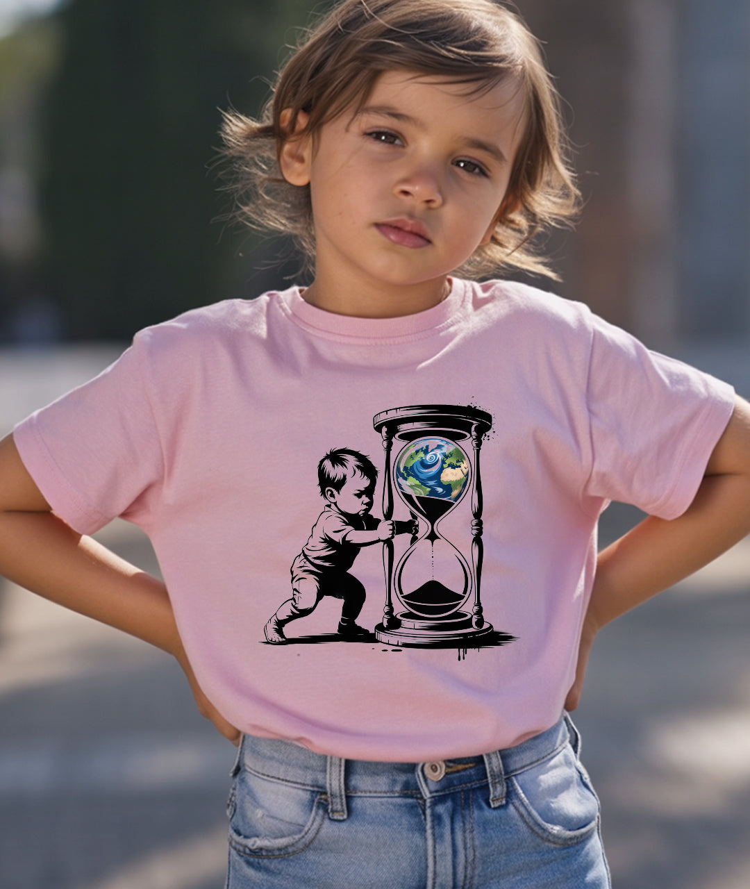 Earth Hourglass – Climate Art Toddler Tee