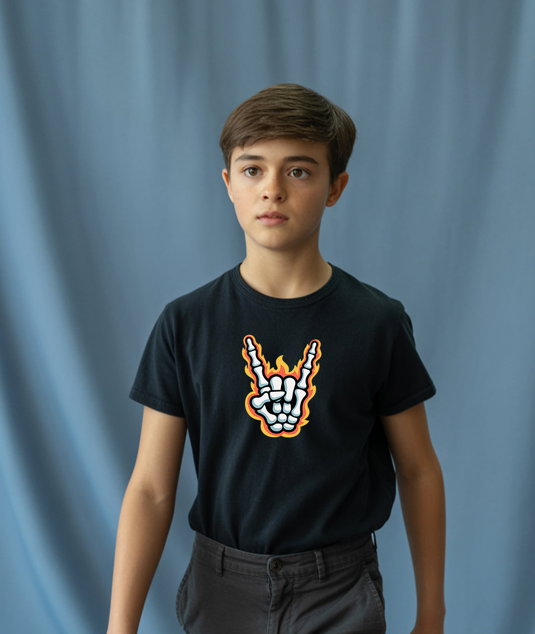 Rock & Roll Bone Hand Youth T-Shirt