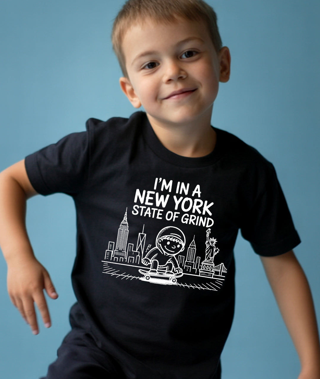 New York State of Grind Black Toddler Tee