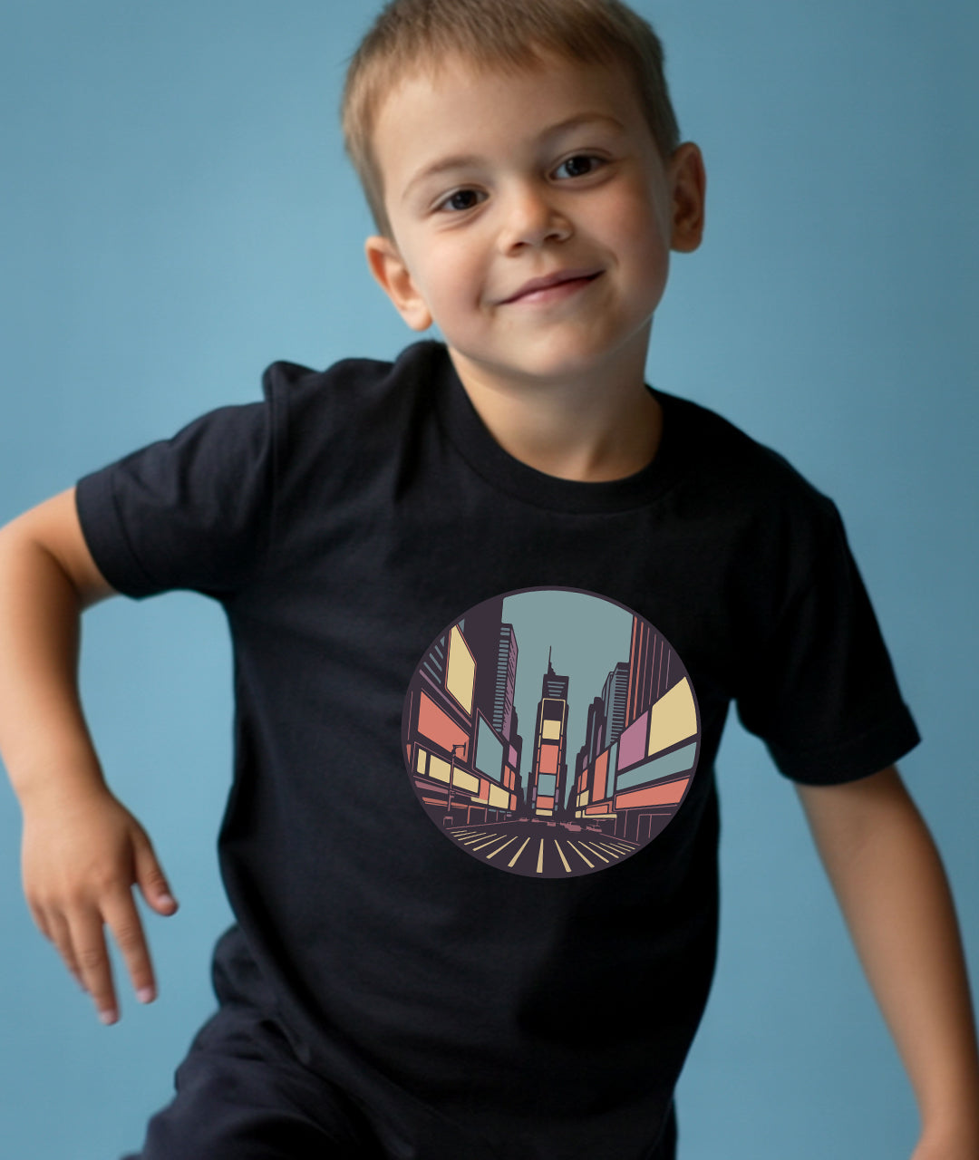 Times Square Retro Art – NYC Toddler Tee