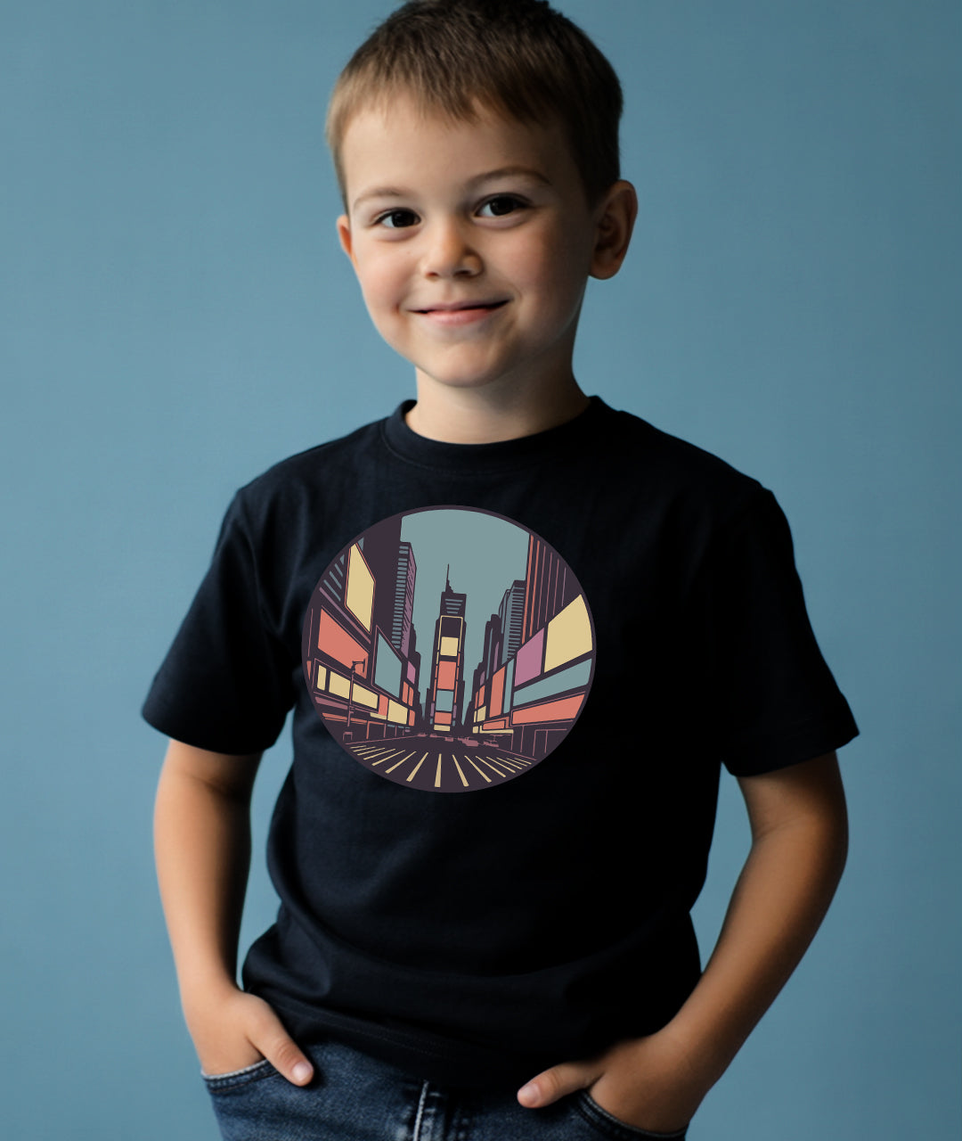 Times Square Retro Art – NYC Toddler Tee