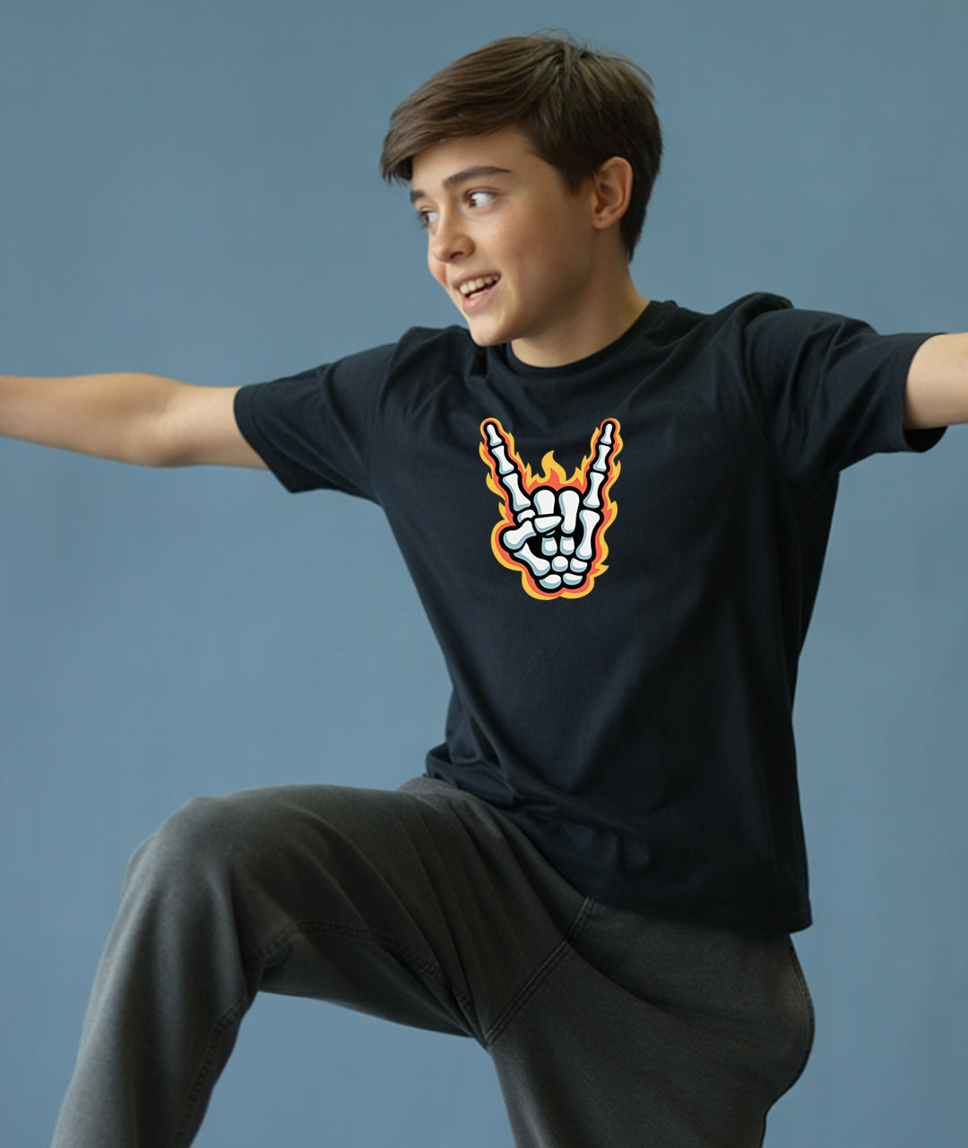 Rock & Roll Bone Hand Youth T-Shirt