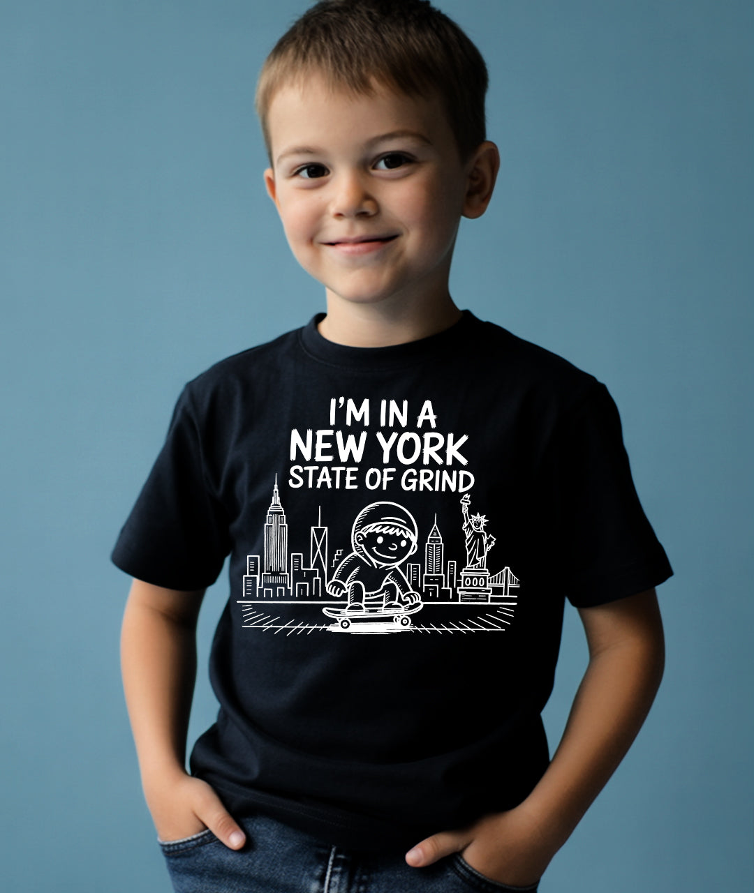 New York State of Grind Black Toddler Tee