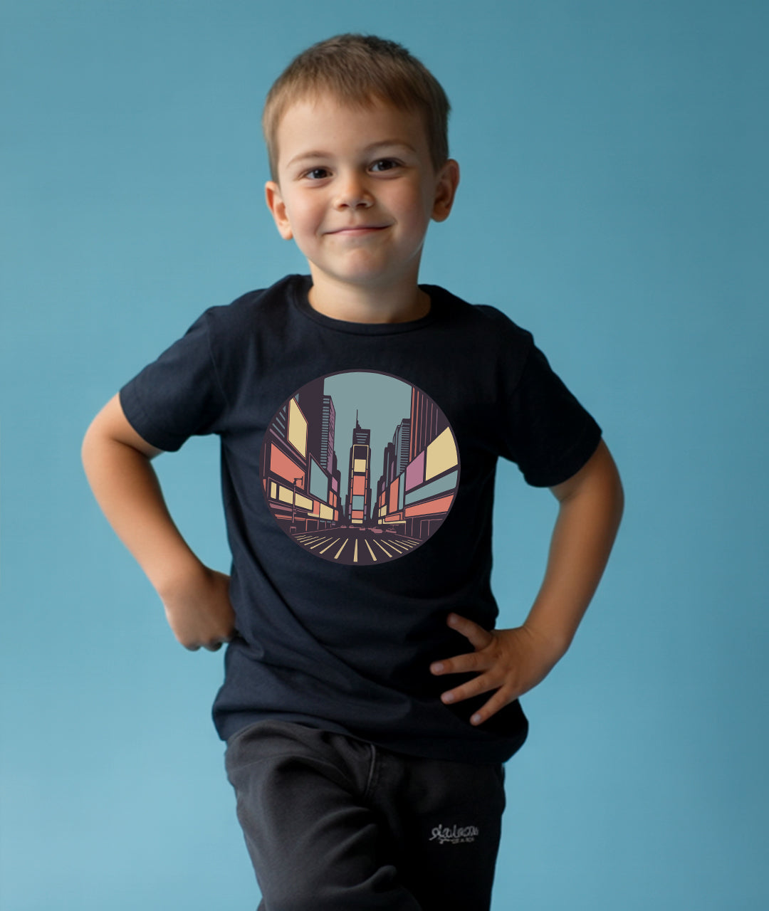 Times Square Retro Art – NYC Toddler Tee