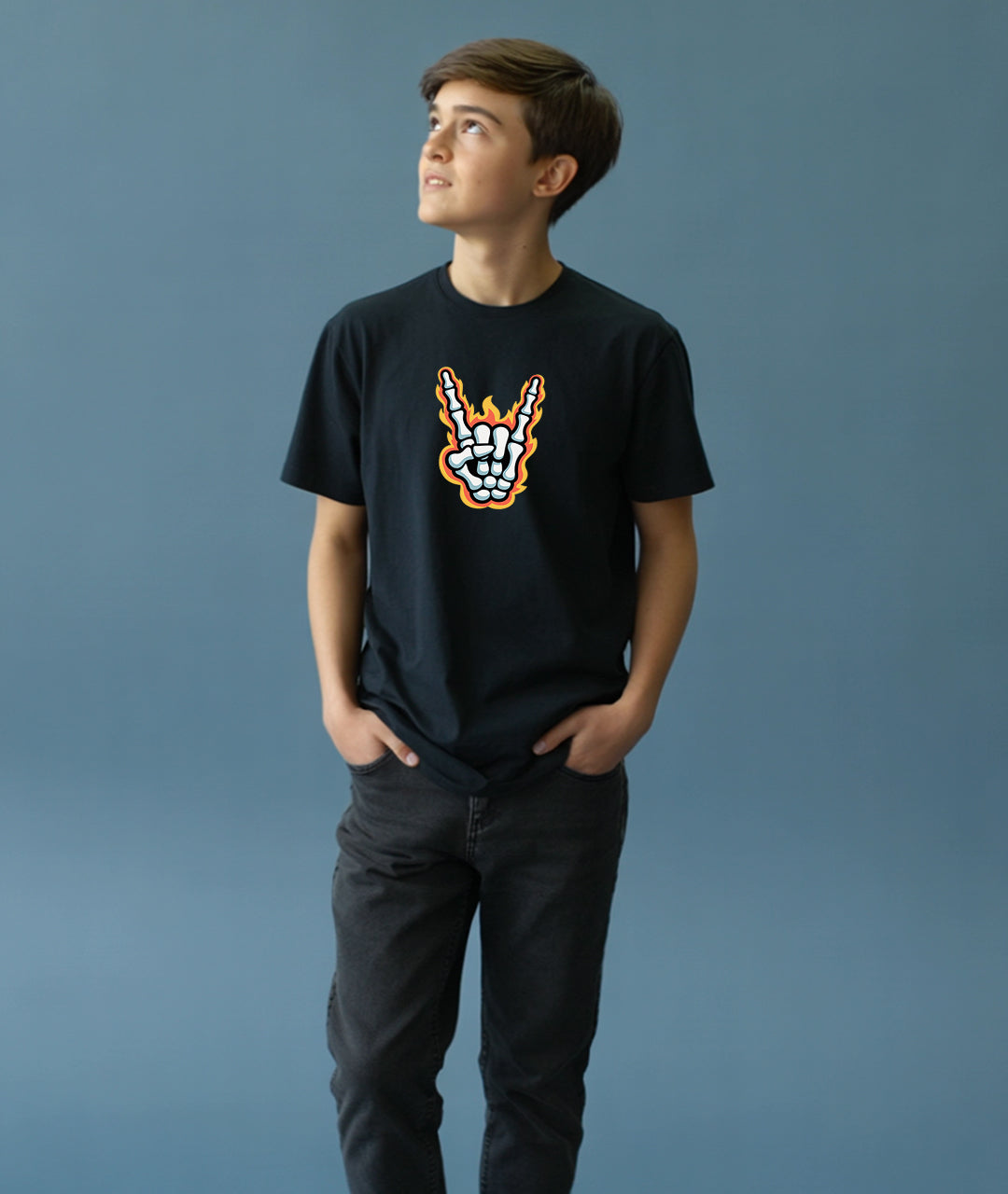 Rock & Roll Bone Hand Youth T-Shirt