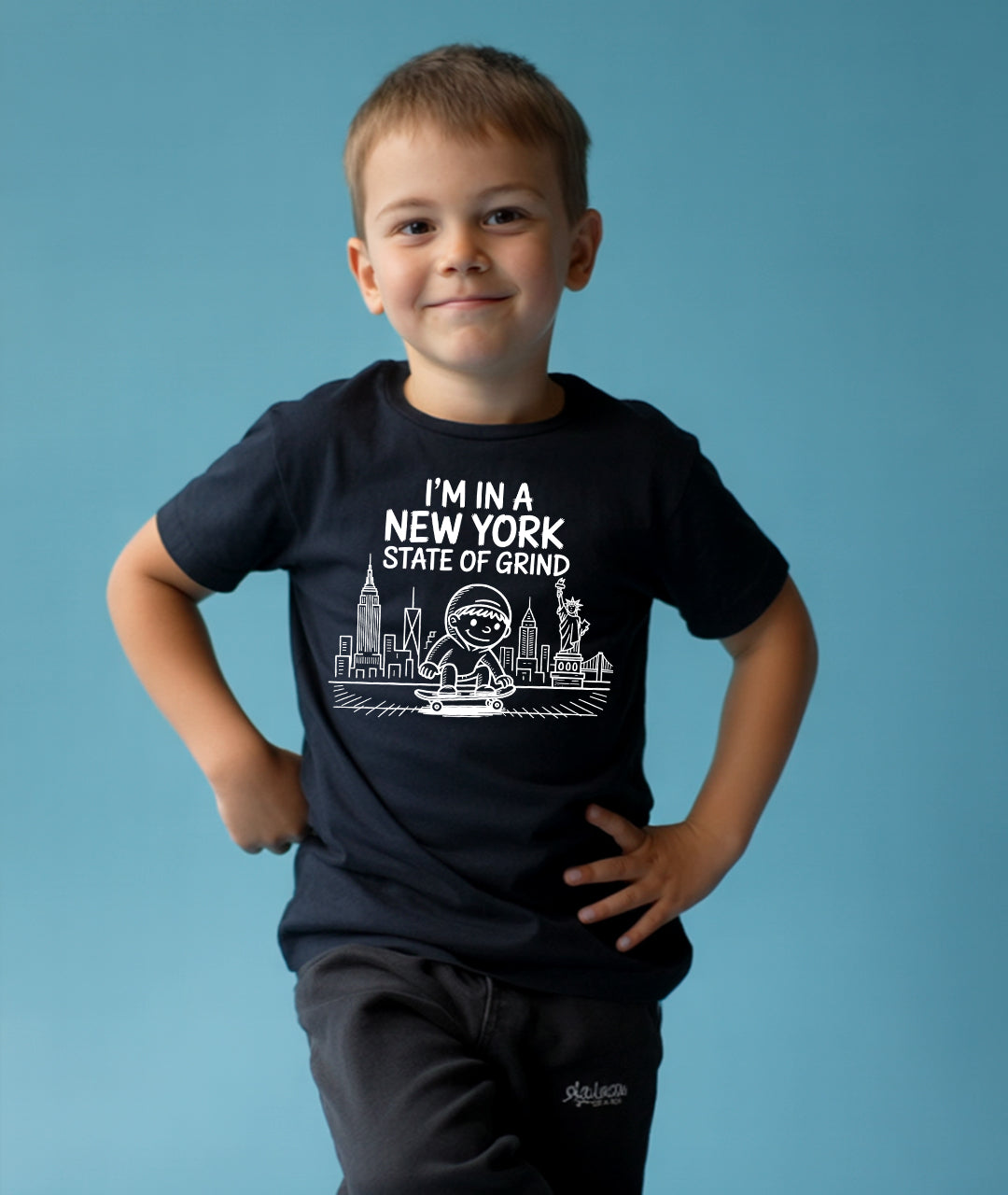 New York State of Grind Black Toddler Tee