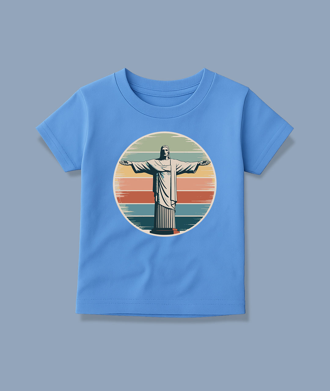 Christ the Redeemer Retro Art – Vintage Toddler Tee