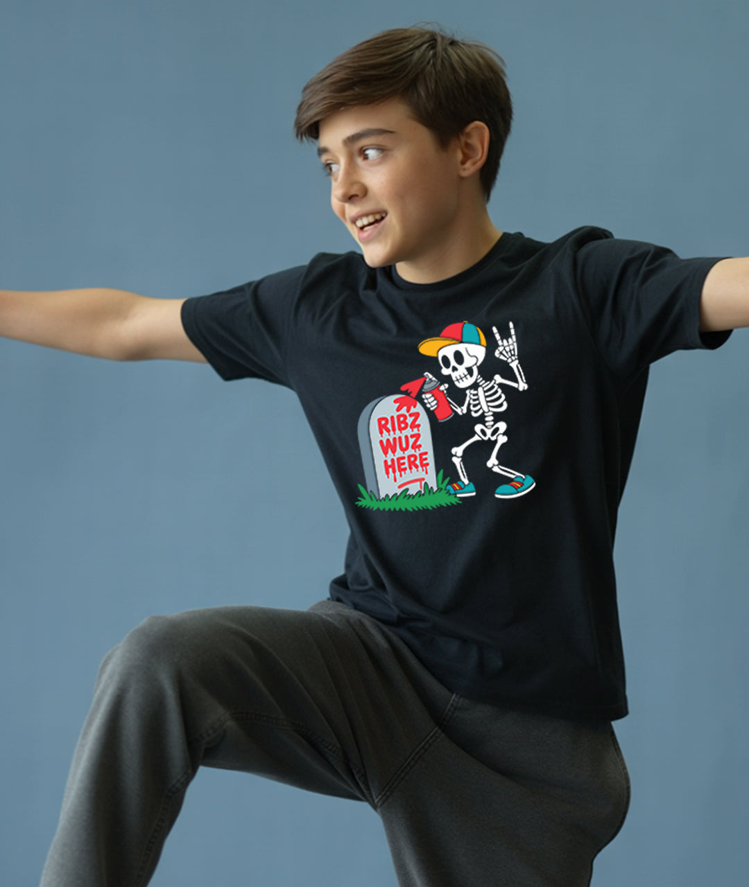 Ribz Wuz Here - Bone Edition Youth T-Shirt
