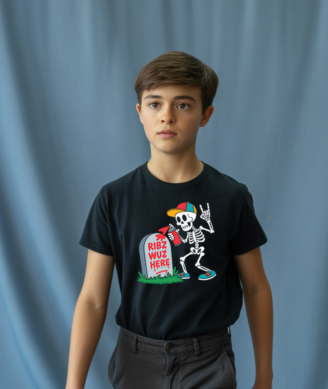 Ribz Wuz Here - Bone Edition Youth T-Shirt