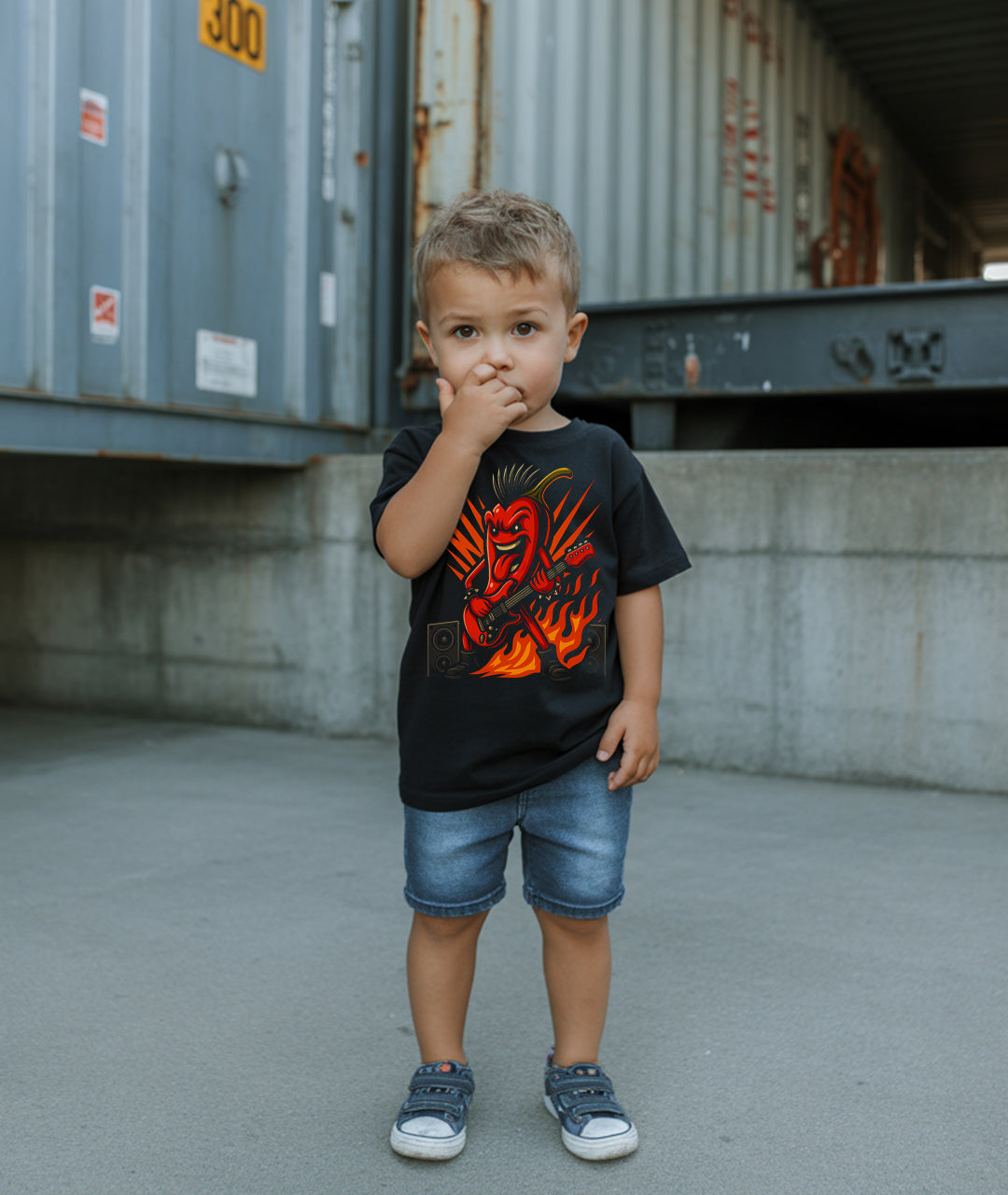 Guitarist Jalapeño Toddler Tee