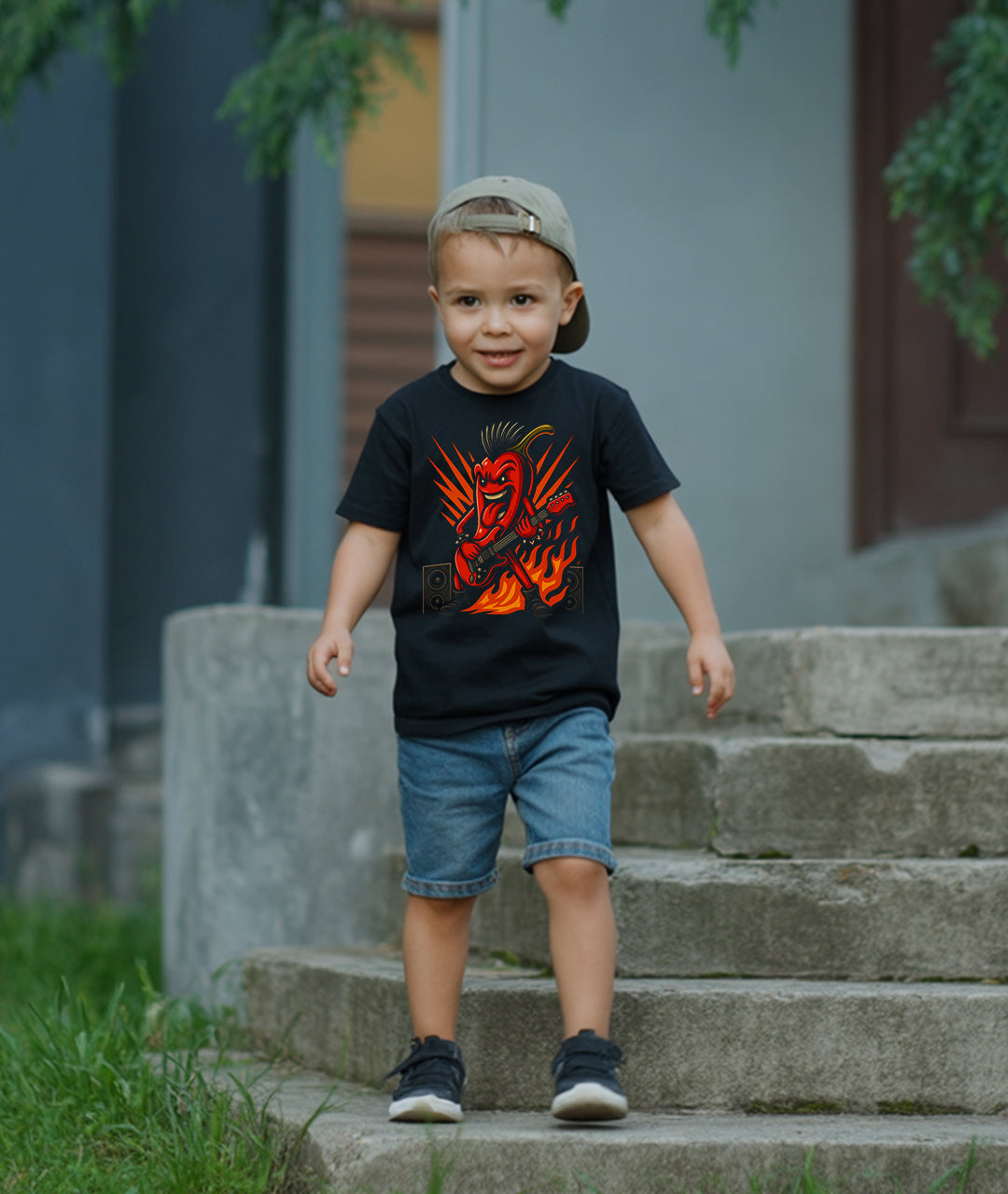 Guitarist Jalapeño Toddler Tee