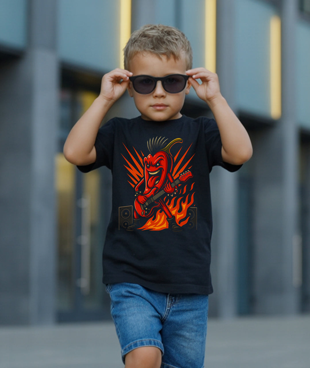 Guitarist Jalapeño Toddler Tee