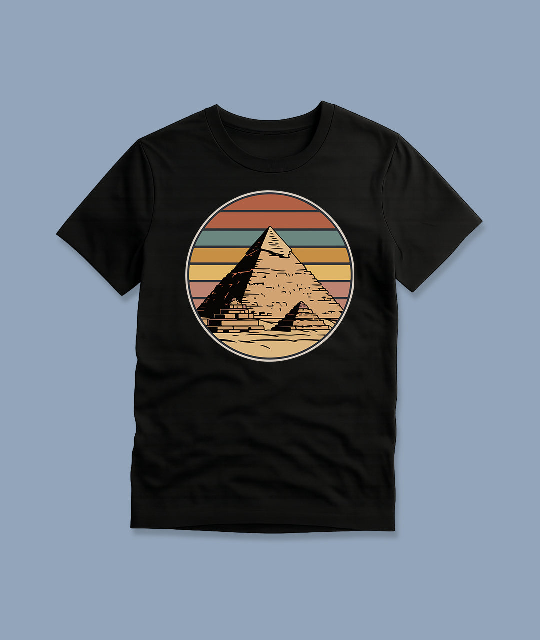 Retro Pyramid Art – Vintage Youth T-Shirt
