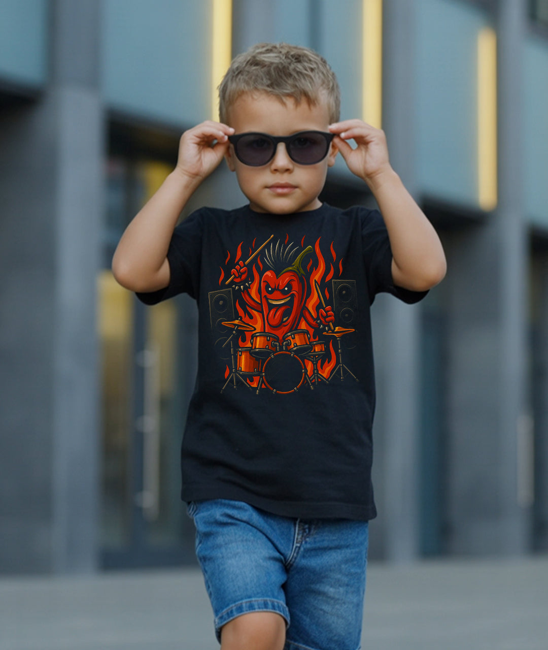 Jalapeno Drummer Toddler Tee