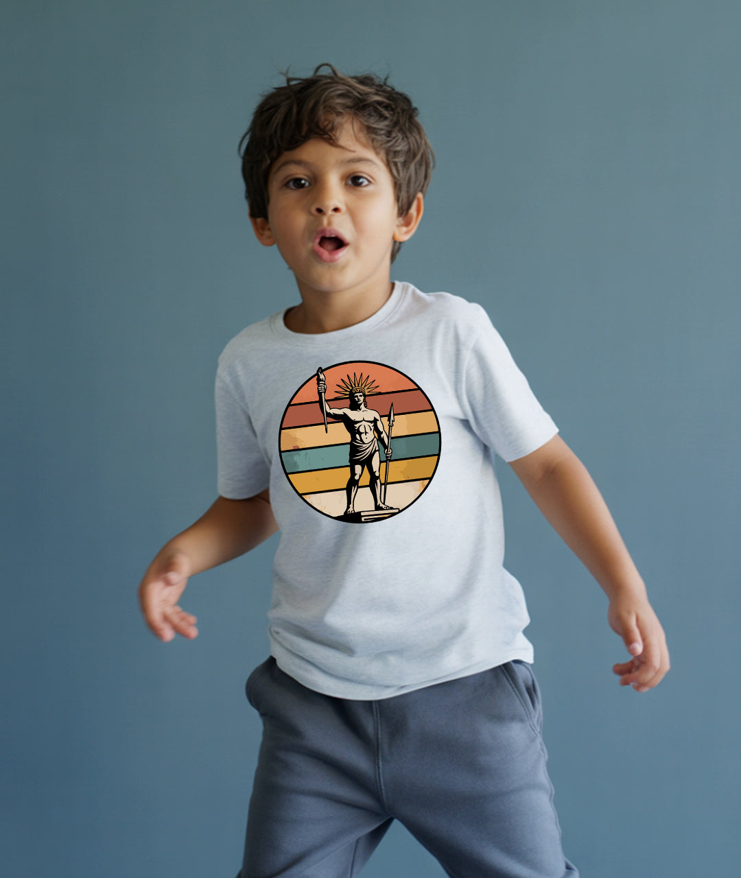 Colossus of Rhodes Retro Art – Greek Toddler Tee