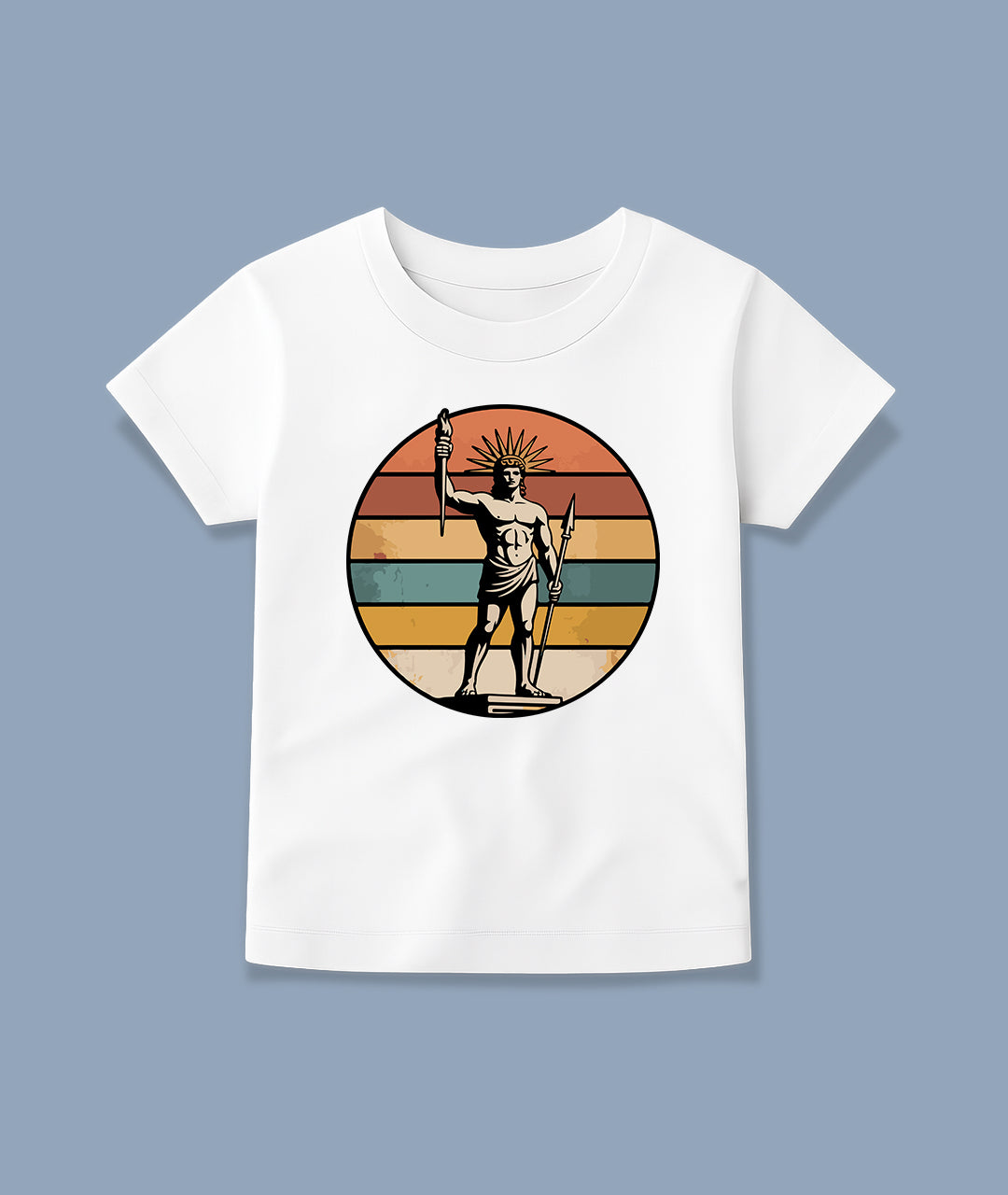 Colossus of Rhodes Retro Art – Greek Toddler Tee