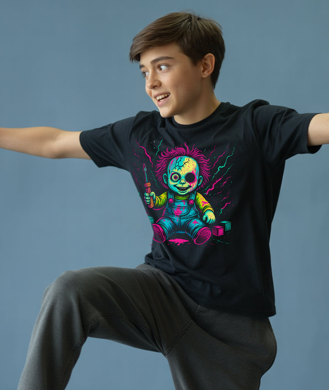Twisted Pink & Blue Youth T-Shirt