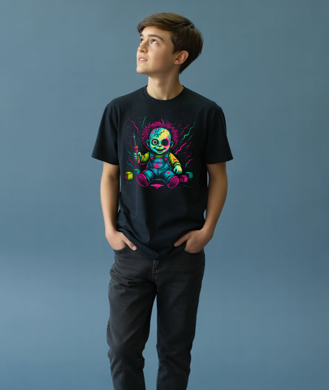 Twisted Pink & Blue Youth T-Shirt