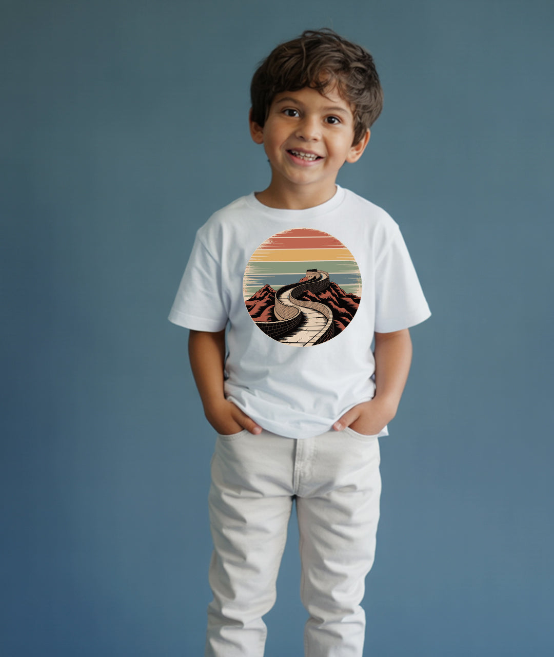 Great Wall Retro Art – Youth T-Shirt