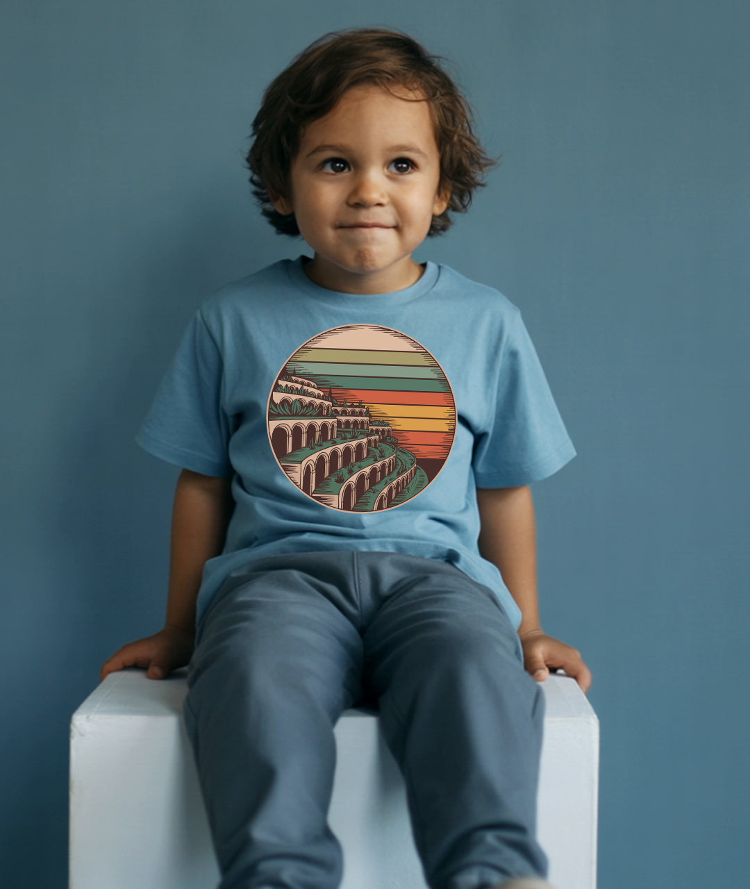 Hanging Gardens Retro Art – Babylon Toddler Tee