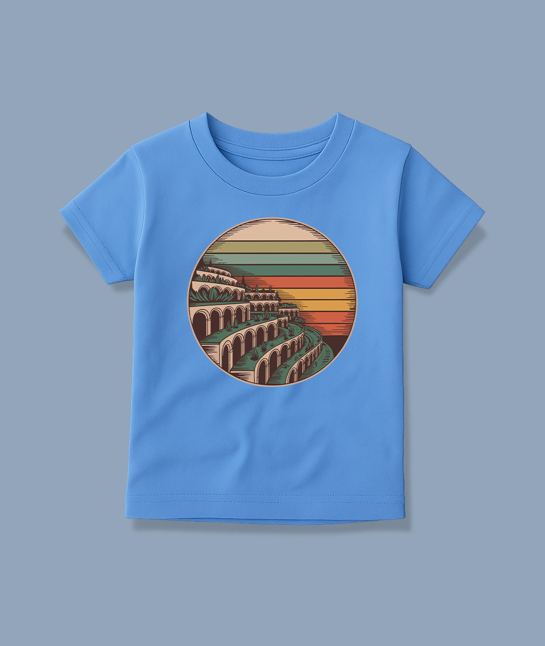 Hanging Gardens Retro Art – Babylon Toddler Tee
