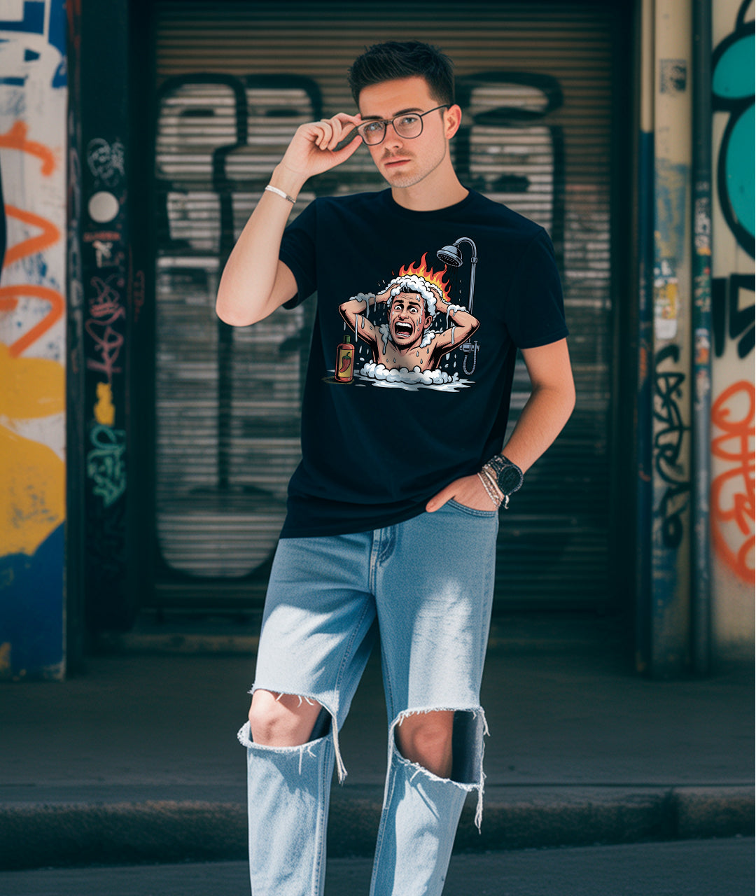 Bath on Fire Unisex t-shirt