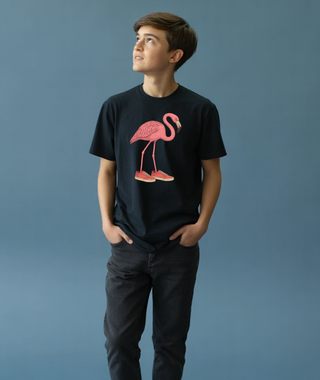 Flamingo in Kicks Youth T-Shirt