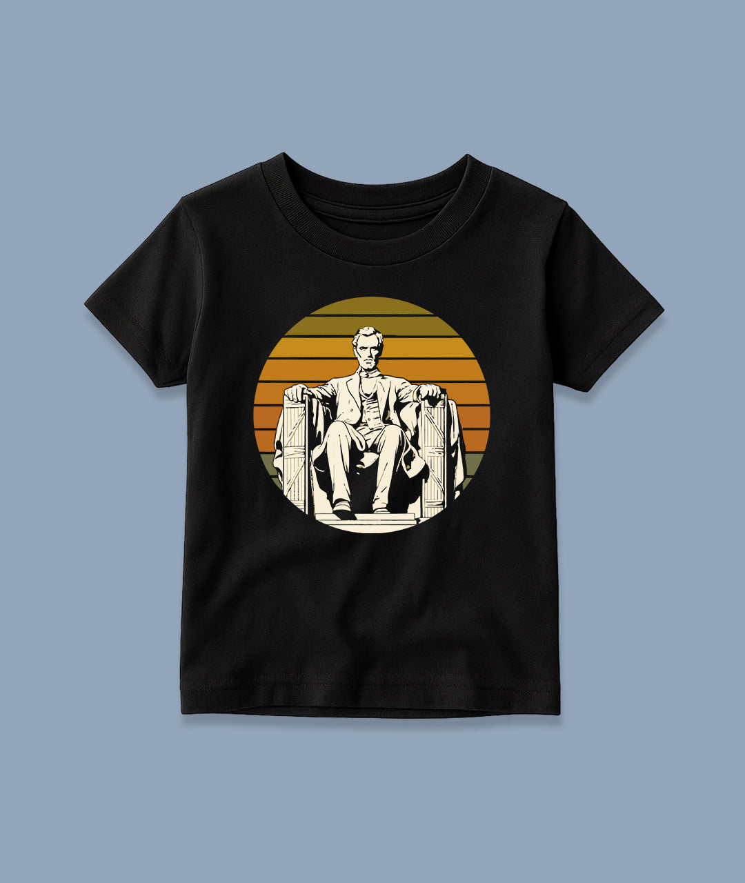 Lincoln Memorial Retro Art – Toddler Tee