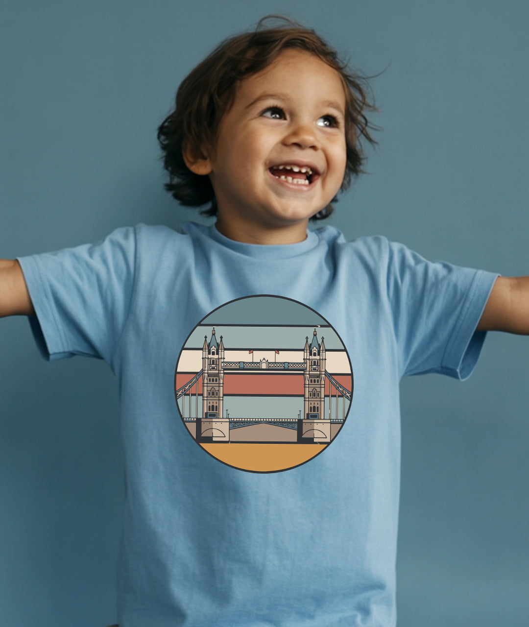 Tower Bridge Retro Art – London Toddler Tee