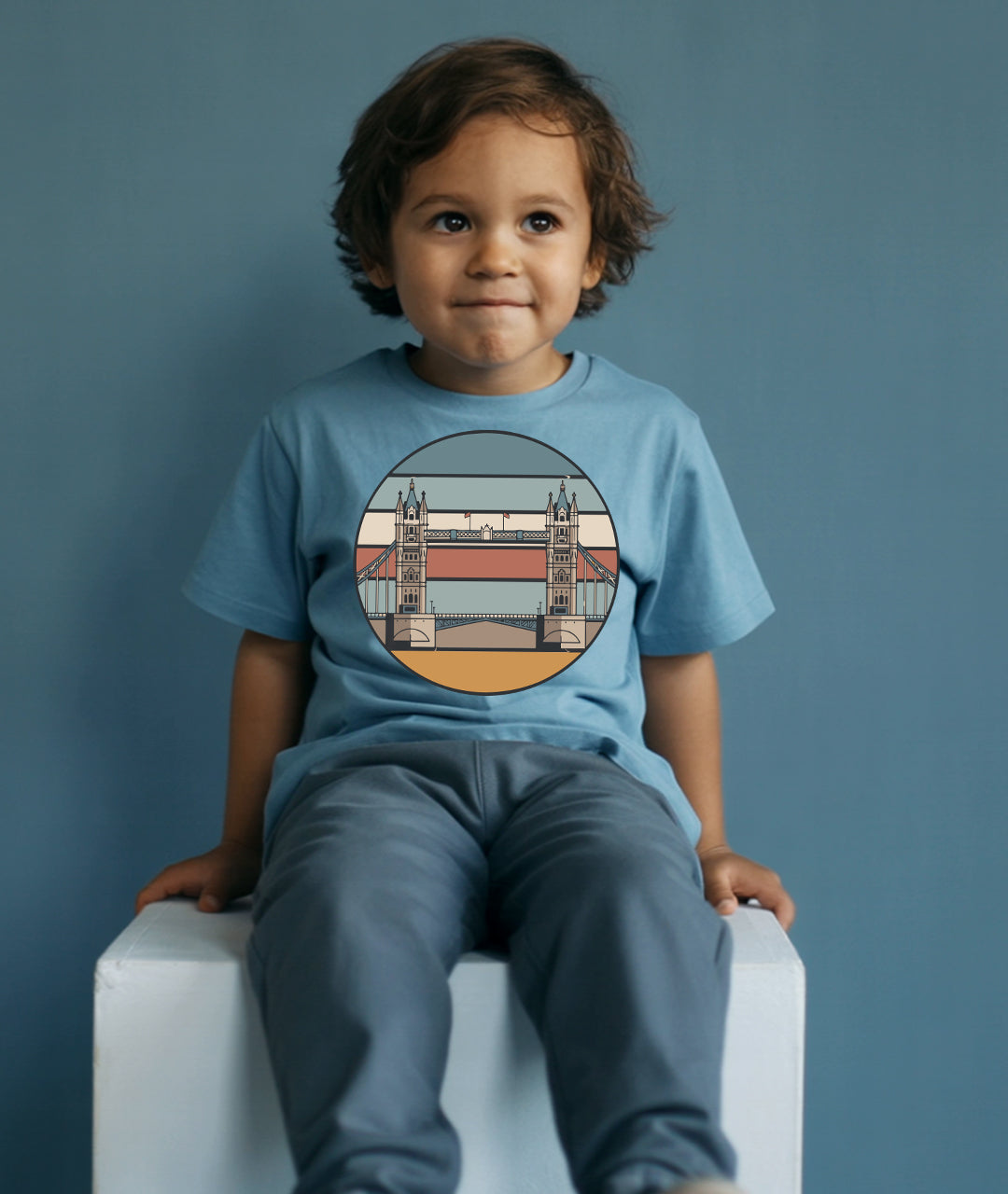 Tower Bridge Retro Art – London Toddler Tee