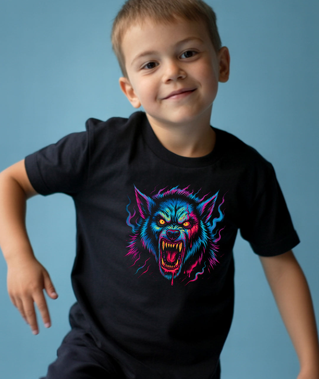 Rainbow Werewolf Toddler Tee
