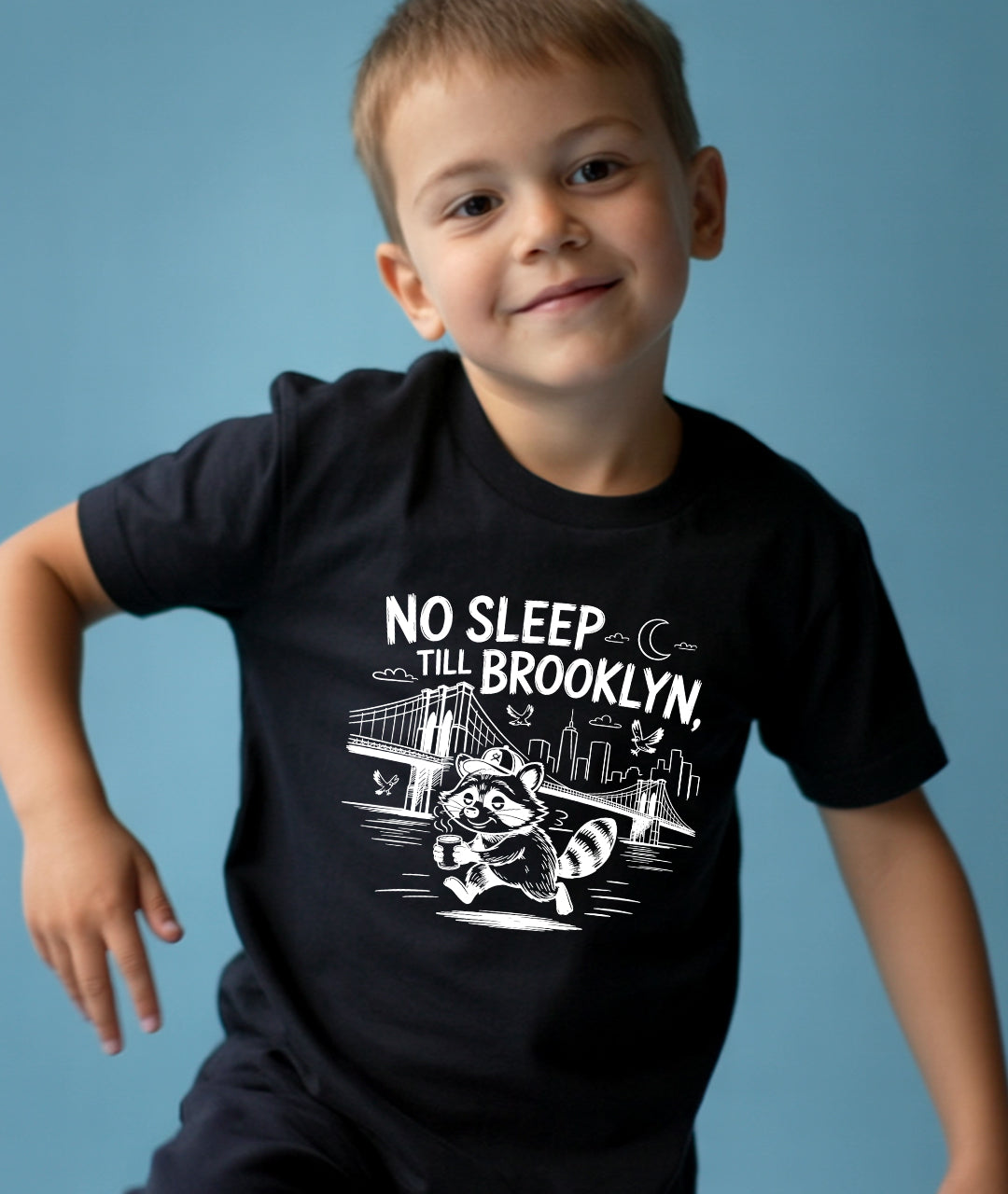 No Sleep till Brooklyn Black Toddler Tee