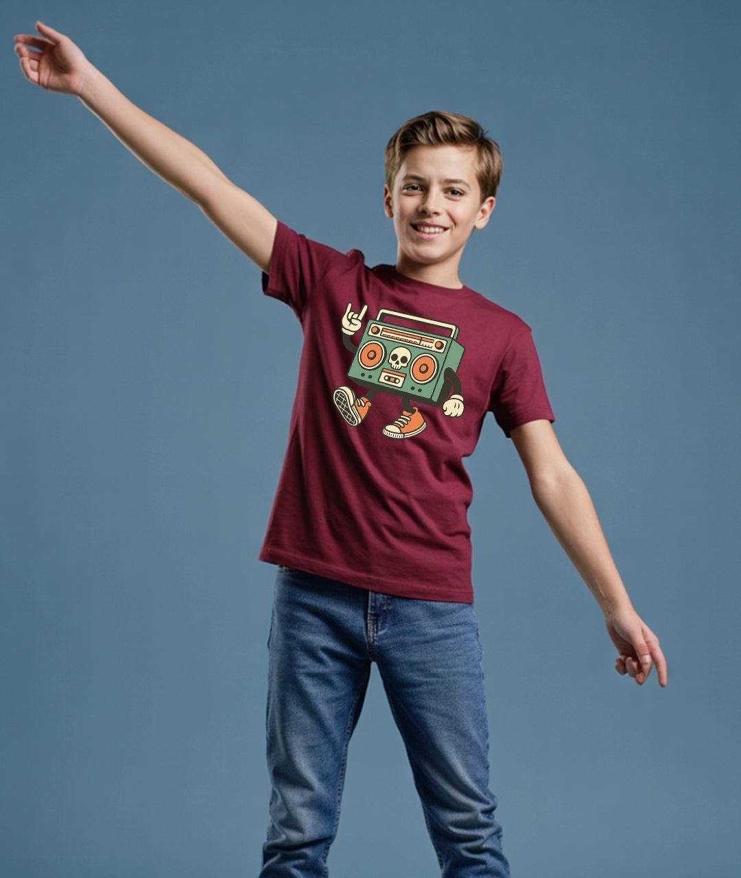 Cartoon Boombox Youth T-Shirt