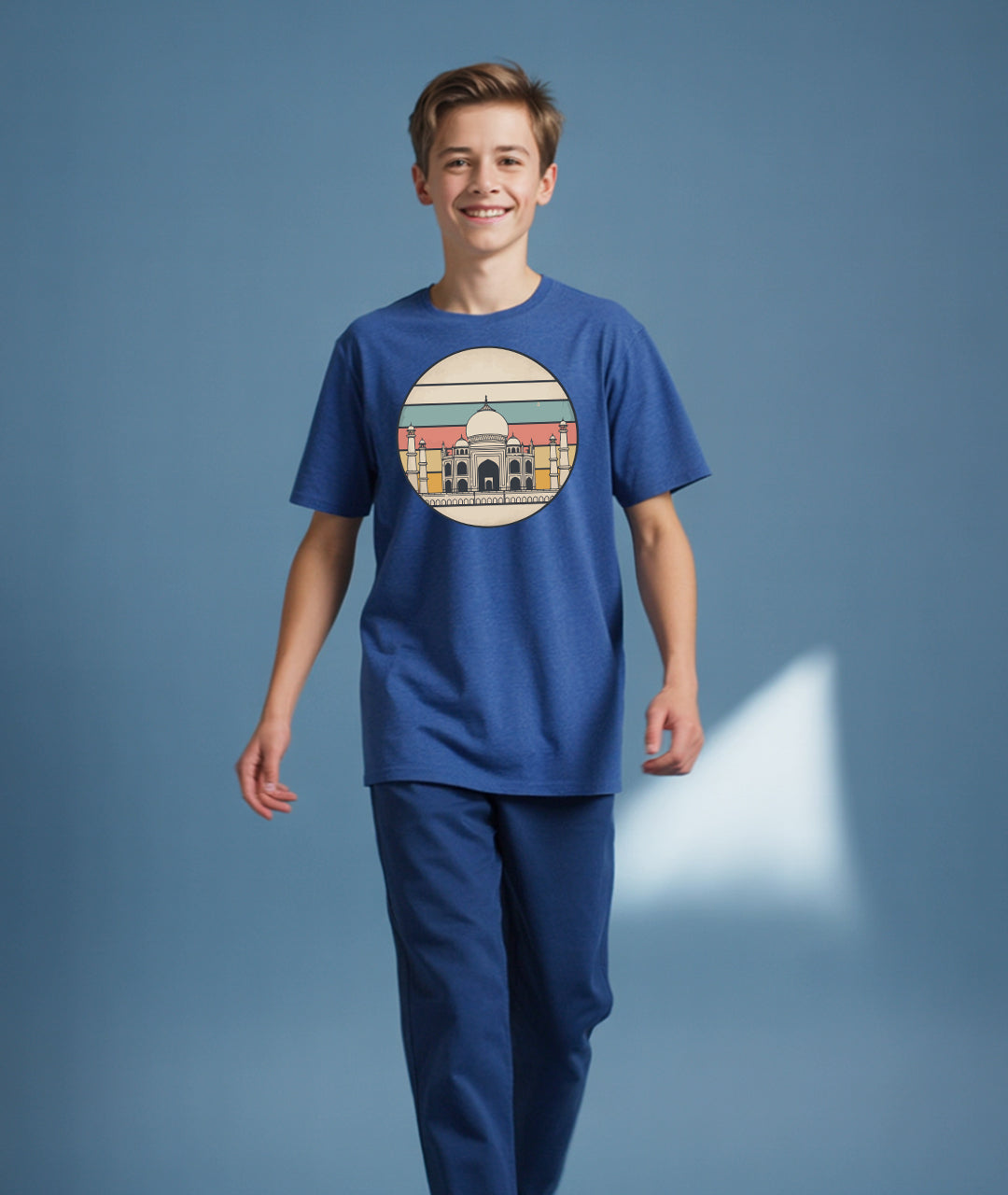 Taj Mahal Retro Art – Vintage Youth T-Shirt