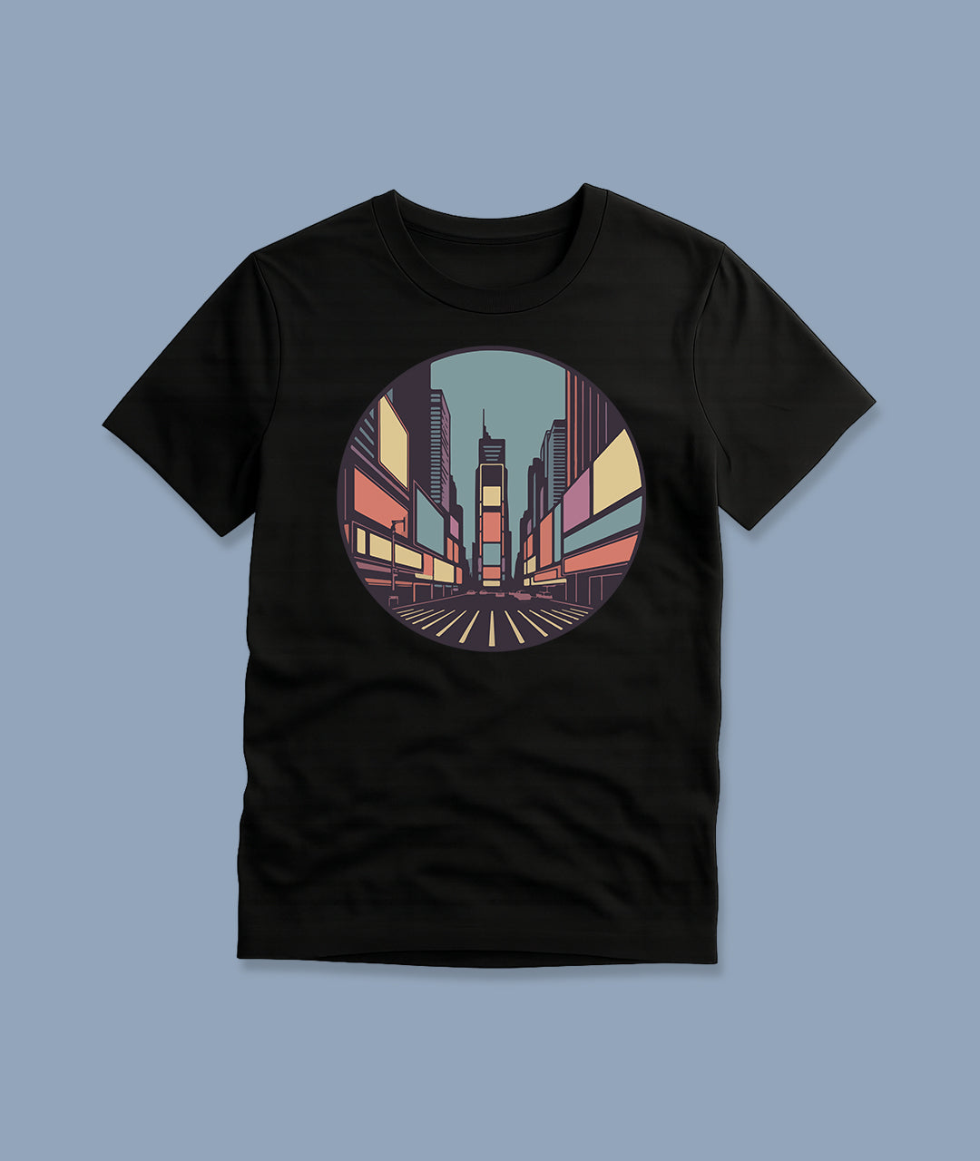 Times Square Retro Art – NYC Youth T-Shirt