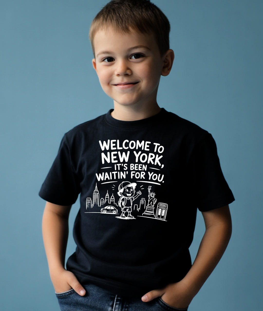 Welcome to New York Black Toddler Tee