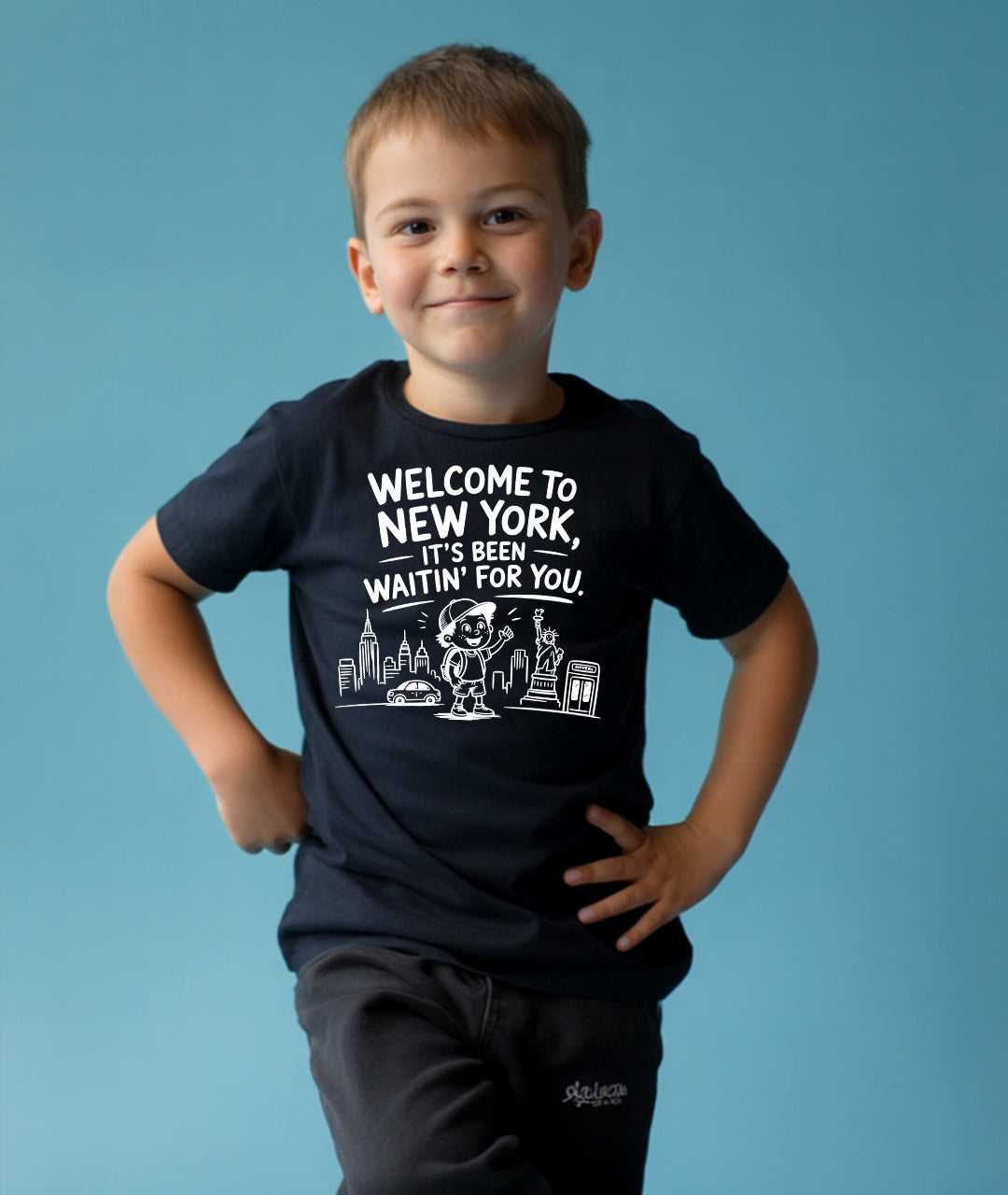 Welcome to New York Black Toddler Tee