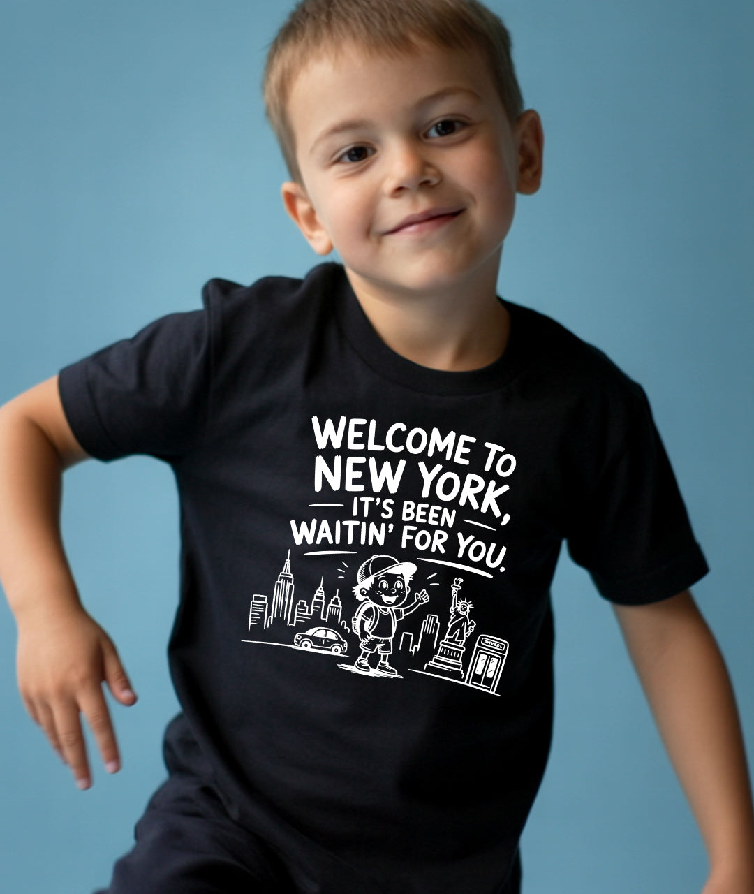 Welcome to New York Black Toddler Tee