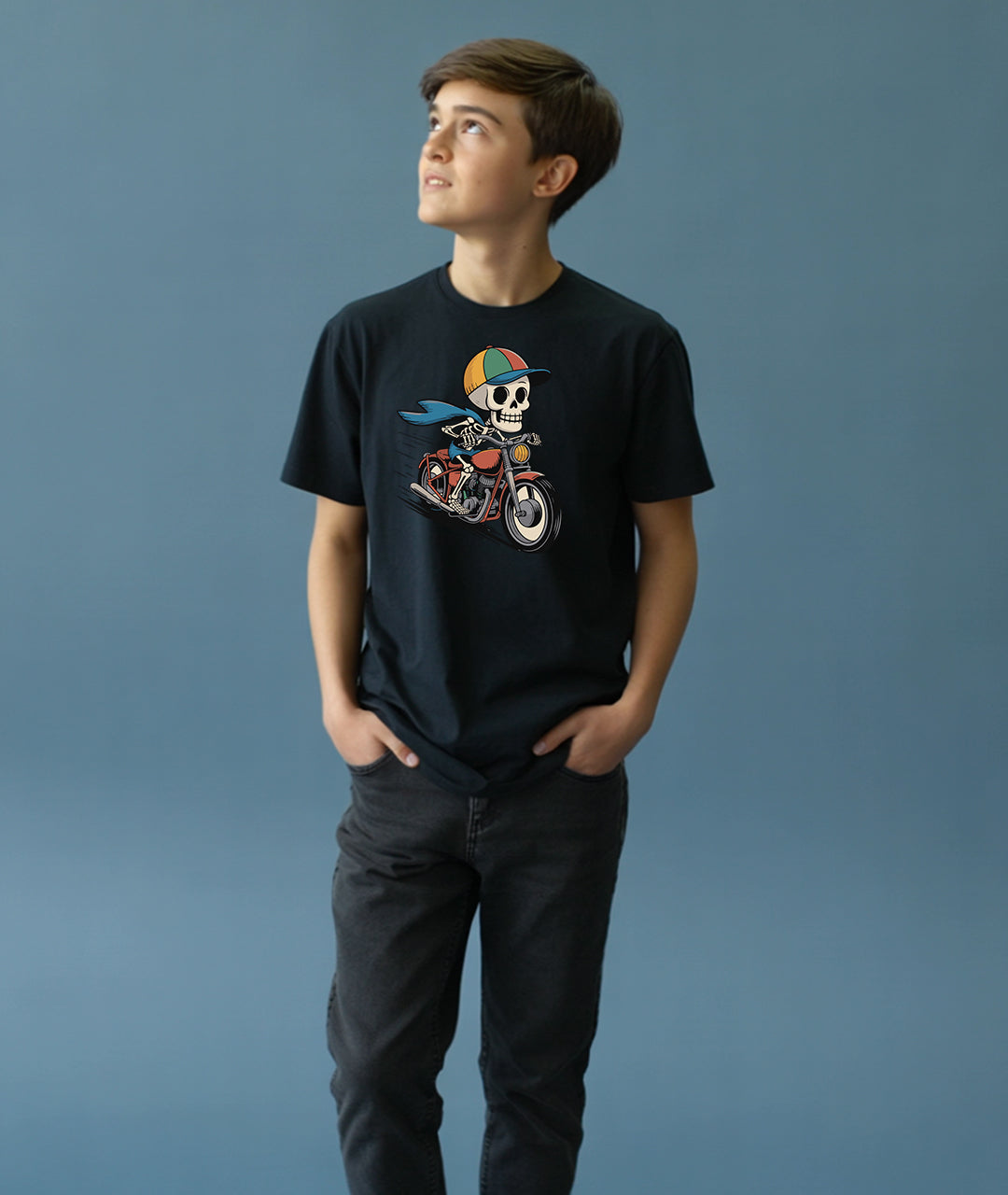 Biker Boney Youth T-Shirt