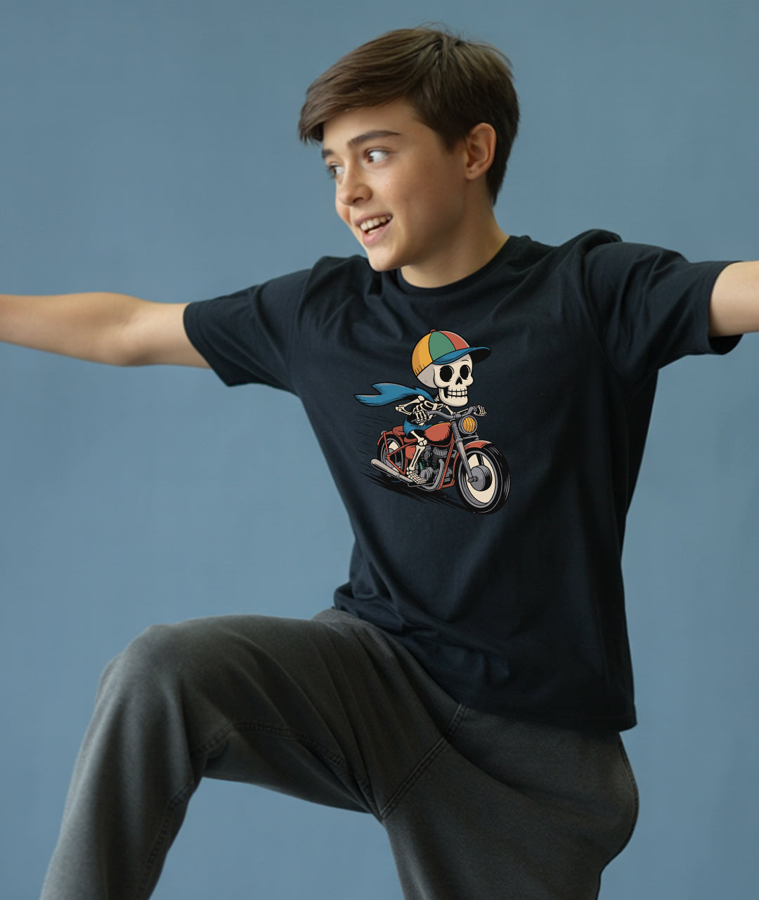 Biker Boney Youth T-Shirt