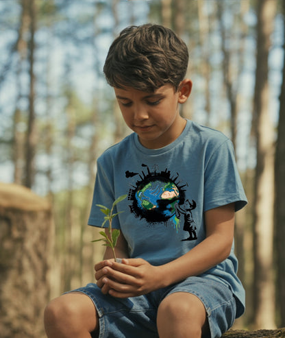 Child Cleaning Earth Toddler Tee