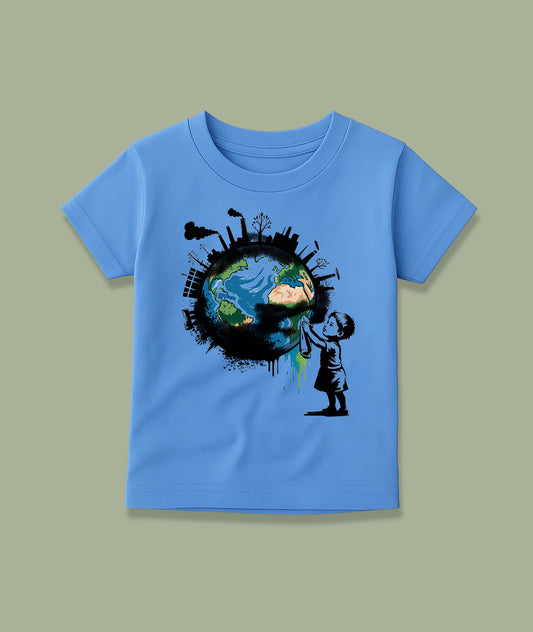 Child Cleaning Earth Toddler Tee