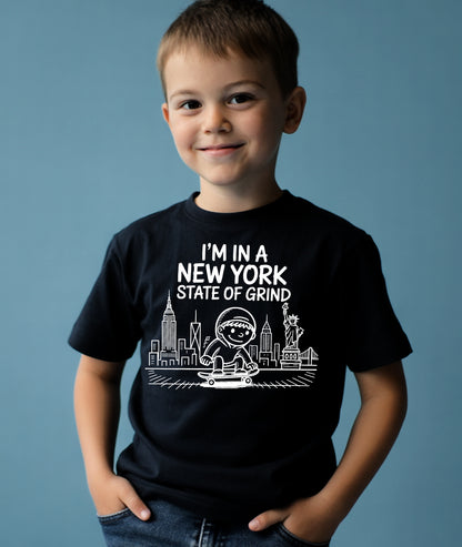 New York State of Grind Black Toddler Tee