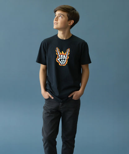 Rock & Roll Bone Hand  Youth T-Shirt