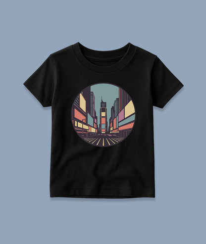 Times Square Retro Art – NYC Toddler Tee